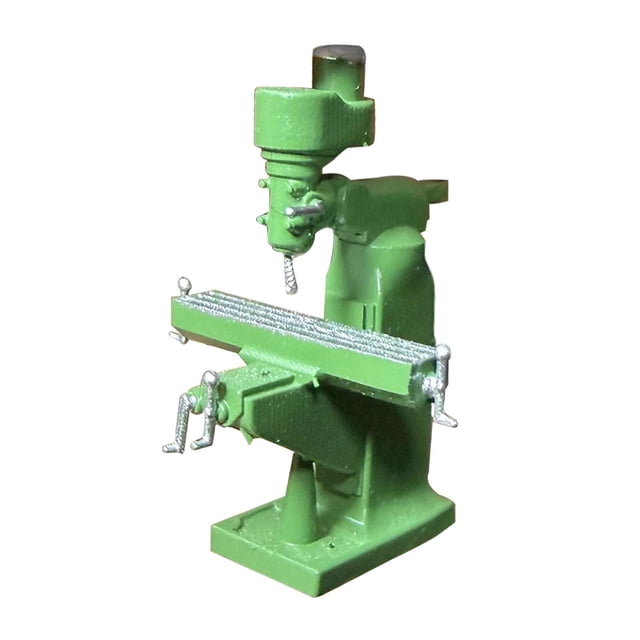 Taladro de banco de torno modelo 1:64 herramienta de reparación modelo escultura en miniatura realista para