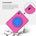 thumbnail image 3 of Dteck iPad 10th Generation Case 10.9", Lightweight Child Proof Drop Protection Shockproof Case with Roating Stand Handle Grip for 10.9 Inch iPad 10th Gen,Rose, 3 of 5