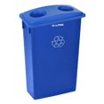 thumbnail image 1 of Alpine Industries Blue Trash Can Recycle Bin and Bottle Can Separation Lid, 1 of 11