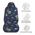thumbnail image 4 of Sigee Dinosaur Astronaut for Universal Car Seat Covers, Premium Car Seat Protector Set for Cars, SUVs, Trucks, 4 of 5