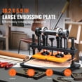 thumbnail image 6 of KFFKFF Manual Leather Slicing Equipment, Embossing Plate Measuring 10.2 x 5.9 inches, Dual Guide Shafts Die Slicing Apparatus with 0.47 inch Pressure Stroke, Suitable for Assorted Materials, 6 of 9