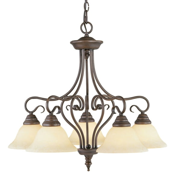 Livex Lighting 6135-58 Coronado 5 Light 26 inch Imperial Bronze Chandelier Ceiling Light