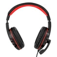thumbnail image 3 of Audífonos Gamer Green Leaf 18-8301 Aislamiento de Ruido Rojo con Negro, 3 of 4