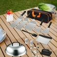 thumbnail image 3 of Accesorios para Barbacoa 18x Strade Fareast Limited Espátula de drenaje largo juego de prensa para hamburguesas juego de Tapa Plana para pescar, 3 of 8