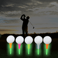 thumbnail image 5 of SHIMELE Glow in the Dark Golf Tee Set - 10 Multicolor 83mm Rubber Ball Spikes for Night Play, Indoor and Outdoor Use, Perfect Gift Idea, 5 of 6