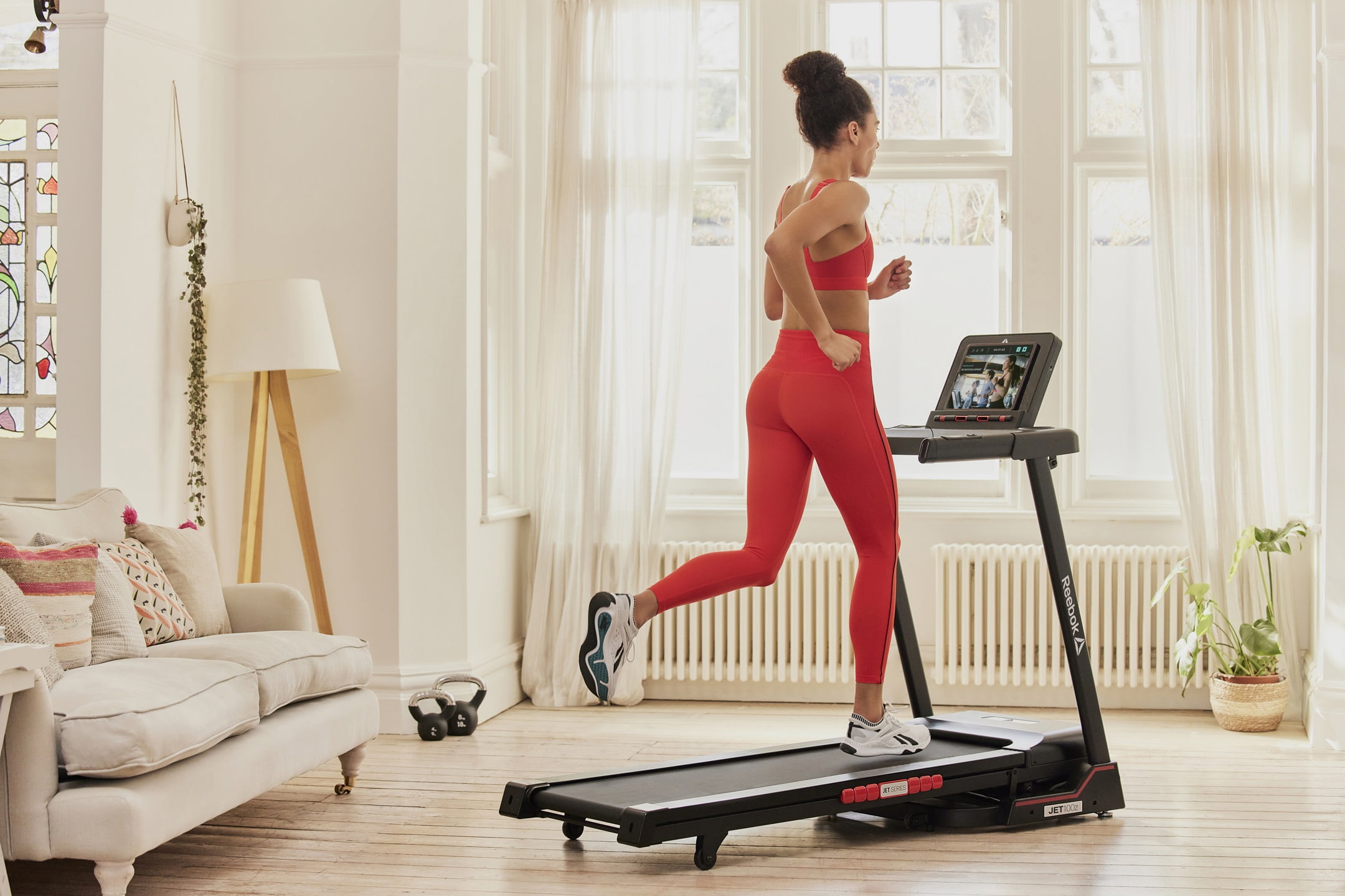 Reebok Jet 100Z Treadmill with Incline, Foldable, Bluetooth, Walking or Running, 2.0 HP, 11 MPH