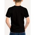 thumbnail image 2 of Machine Washable Top| Halloween "This Is Some Boo Sheet" 3D Print Boys' T-Shirt - Casual Black Cotton Tee with & Spider Web Design, Short Sleeve, Machine Washable, 2 of 6