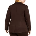 thumbnail image 2 of Kasper Womens Plus Notch Collar Business One-Button Blazer, 2 of 3