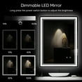 thumbnail image 2 of 24*32 in Vanity LED Mirror Bathroom Antifog 3 Color light Adjustment CRI 90, 2 of 6