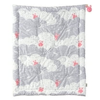 Milo & Gabby Cotton Jacquard Quilted Toddler Comforter 41"x51", Lola On A Cloud