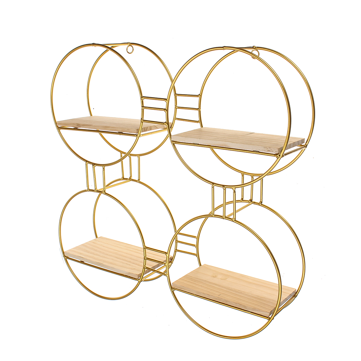 Round /Rectangle Wall Shelf Display Shelves Hanging Rack Storage Holder