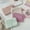 White, variant on Coin Purse, Woolen Knitted Coin Pouch with Striped Color-blocked Design, Portable Makeup Organizer for Cosmetics, Mini Storage Bag for Daily Essentials