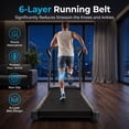 thumbnail image 6 of UMAY Under Desk Walking Pad & Home Folding Treadmill, Adjustable 17% Incline,6.2MPH, 2.5HP Quiet Motor, 300 Lbs Capacity, Shock Absorption, HD Display, 6 of 9