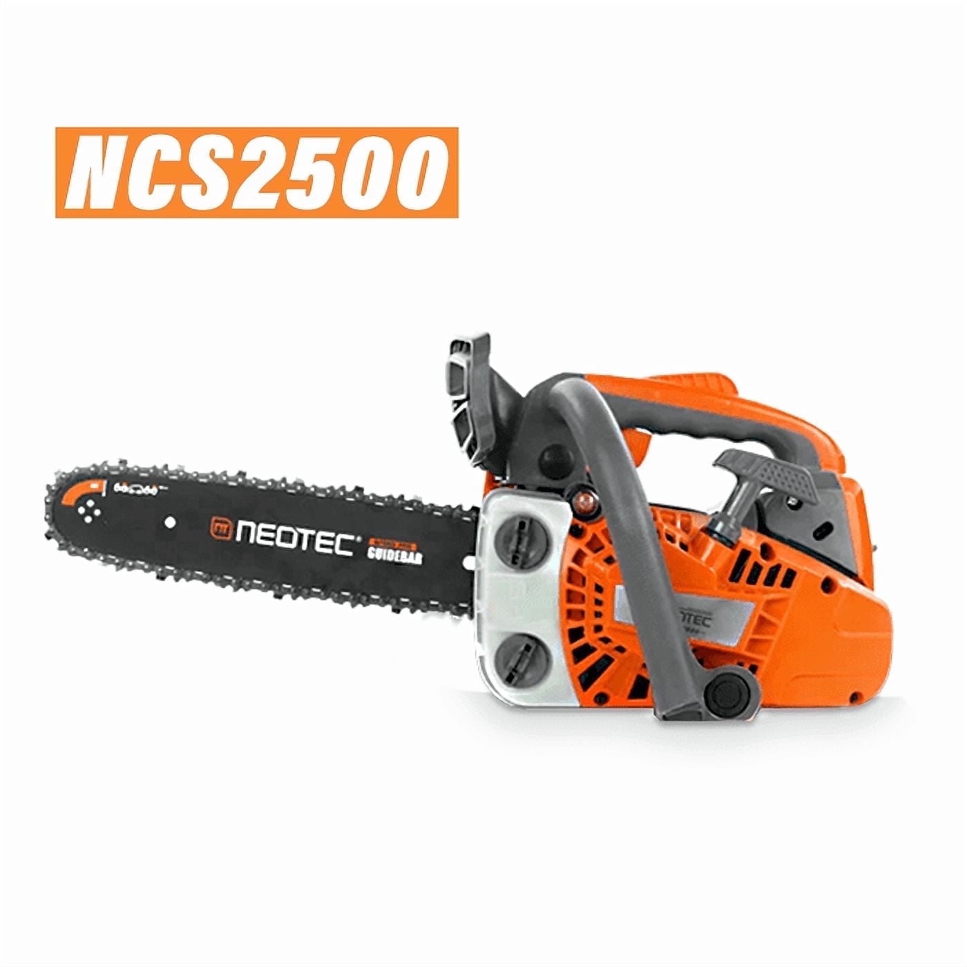 Neotec 25.4cc Gas Top Handle Chainsaw with 12'' Guide Bar and Chain 2-Stroke Engine Cut Tree Wood