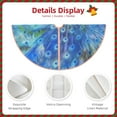 thumbnail image 5 of Kll Peacock Christmas Tree Skirt 48",Party Decorations Farmhouse For Christmas Decorations Holiday Party, 5 of 8