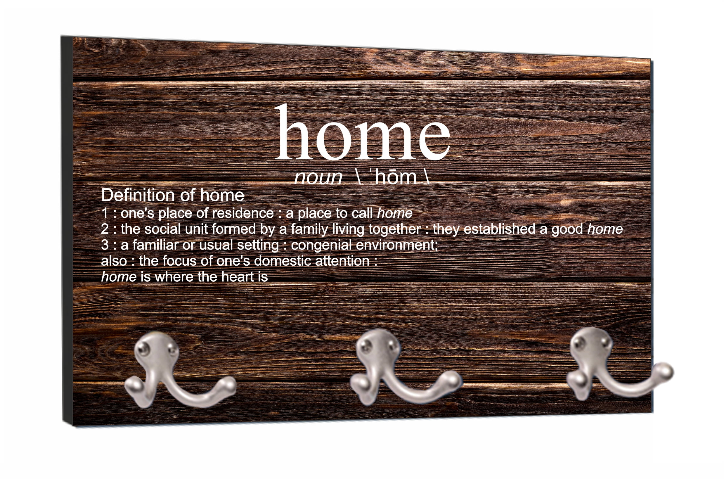 Dictionary Definition of Home Stone Print 8" by 16" Mountable Coat