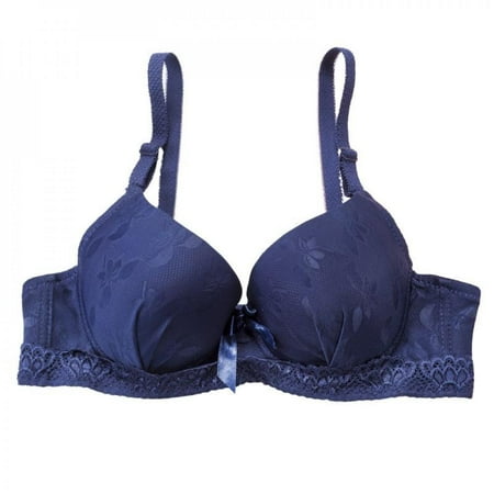 

Big Big Clear! Women Smooth Lace Lingerie Adjustable Gathered Bra Underwear