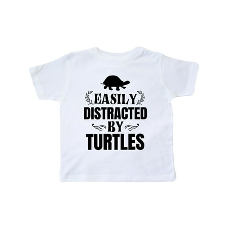 

Inktastic Easily Distracted By Turtles Gift Toddler Boy or Toddler Girl T-Shirt