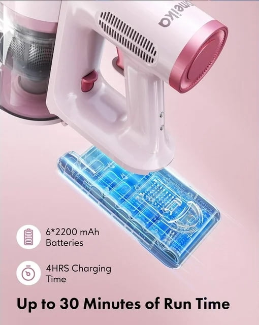 Homeika Cordless Vacuum Cleaner, 20Kpa Powerful Suction Vacuum with LED Display, 8 in 1 Lightweight Stick Vacuum with 30 Min Runtime Detachable Battery