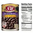 (12 Pack) S&W Low Sodium Canned Black Beans, 15 Ounce Can