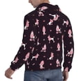 thumbnail image 6 of Pofeuu Poodle Dog Print Mens Casual Hooded Collar Drawstring Hoodies Pullover Sweatshirts Casual Long Sleeve Shirts-Small, 6 of 7