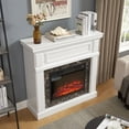 thumbnail image 2 of Electric Fireplace Mantel in 23" Insert & Adjust Flame Adjustable Temperature & Timer Compact Design - Stylish Heating Solution For Small Spaces, 2 of 9