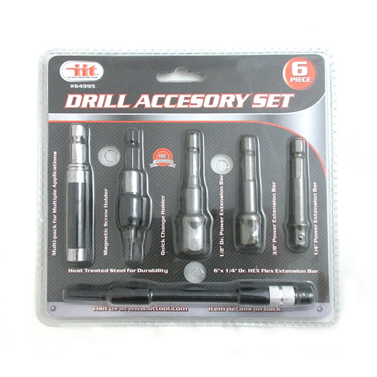 6 Drill Accessory Set Adapter Power Hex Extension Magnetic Screw