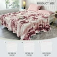 thumbnail image 6 of WOOW DEPOT Faux Rabbit Fur Blanket Thick Fleece Reversible, 1 PCS Full Queen 78.7" x 90.5", 3 lb Heavy, Soft Warm Throw Machine Washable, Blush Gradient, 6 of 6