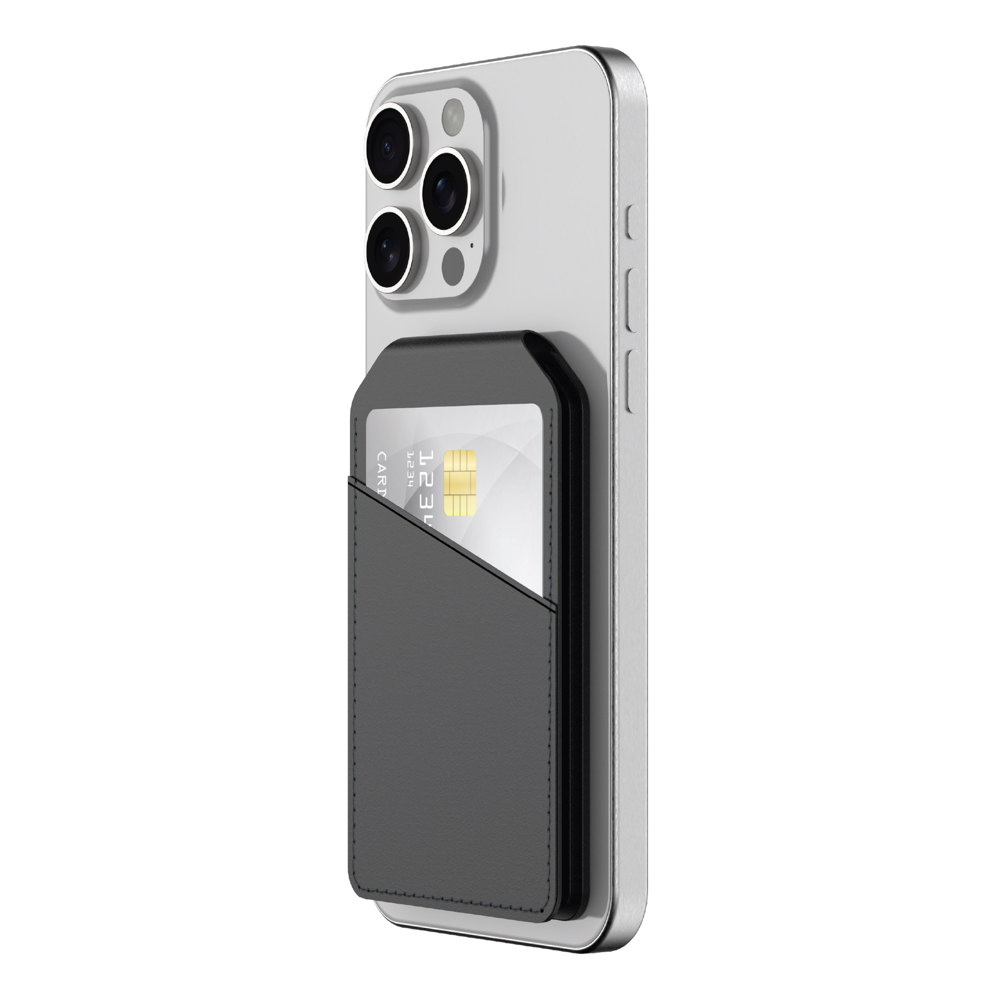 onn Universal Magnetic 3-Card Wallet for Smartphones photo 1