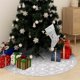 thumbnail image 2 of Falda de árbol de Navidad VidaXL Luxury con calcetín a juego de 90 cm, 2 of 5