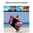 thumbnail image 5 of Pink Rose Towel Set of 3, Soft Microfiber Bath Towels, Hand Towel, Washcloths, Vintage Abstract Garden Flower Floral Black Quick-Dry Absorbent Towels for Bathroom Kitchen Hotel Beach Gym Spa, 5 of 7