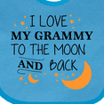 thumbnail image 4 of Inktastic I Love My Grammy to the Moon and Back Boys or Girls Baby Bib, 4 of 4