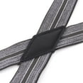 thumbnail image 3 of Buyless Fashion 2 pack Suspenders for Men - 48" Adjustable Straps 1 1/4" - X Back with Black Hooks - 5141-2-Heather-Gray, 3 of 7