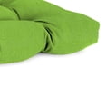 thumbnail image 4 of Jordan Manufacturing 44" x 18" Veranda Citrus Green Solid Rectangular Tufted Contoured Outdoor Wicker Settee Bench Cushion, 4 of 12