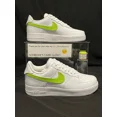 thumbnail image 1 of Ni&ke Air Force 1 Low White (Grrinch Green Custom Painted Swoosh) SC-#37W, 1 of 6