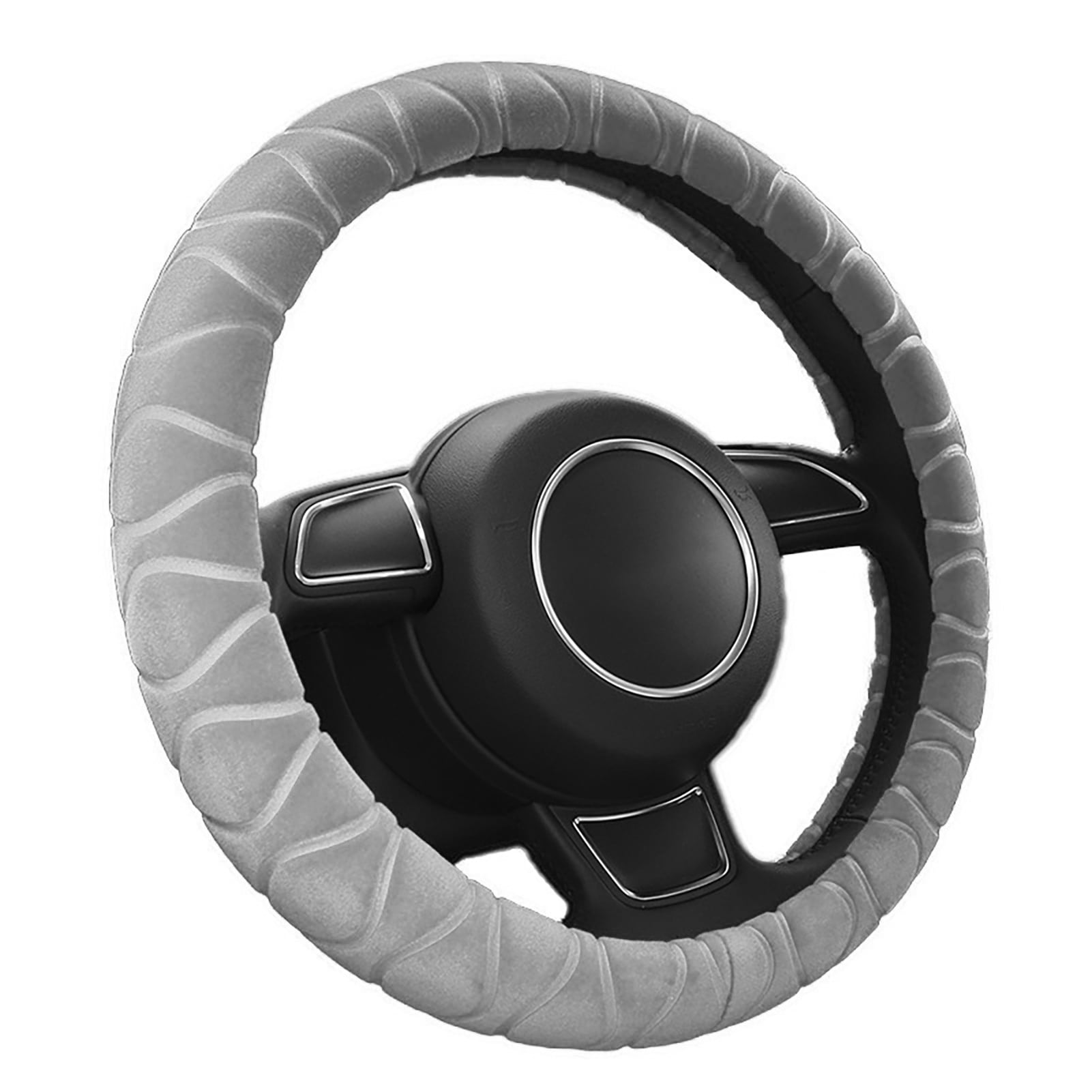 Universal Steering Wheel Cover Warm Plush Fluffy Steering Wheel
