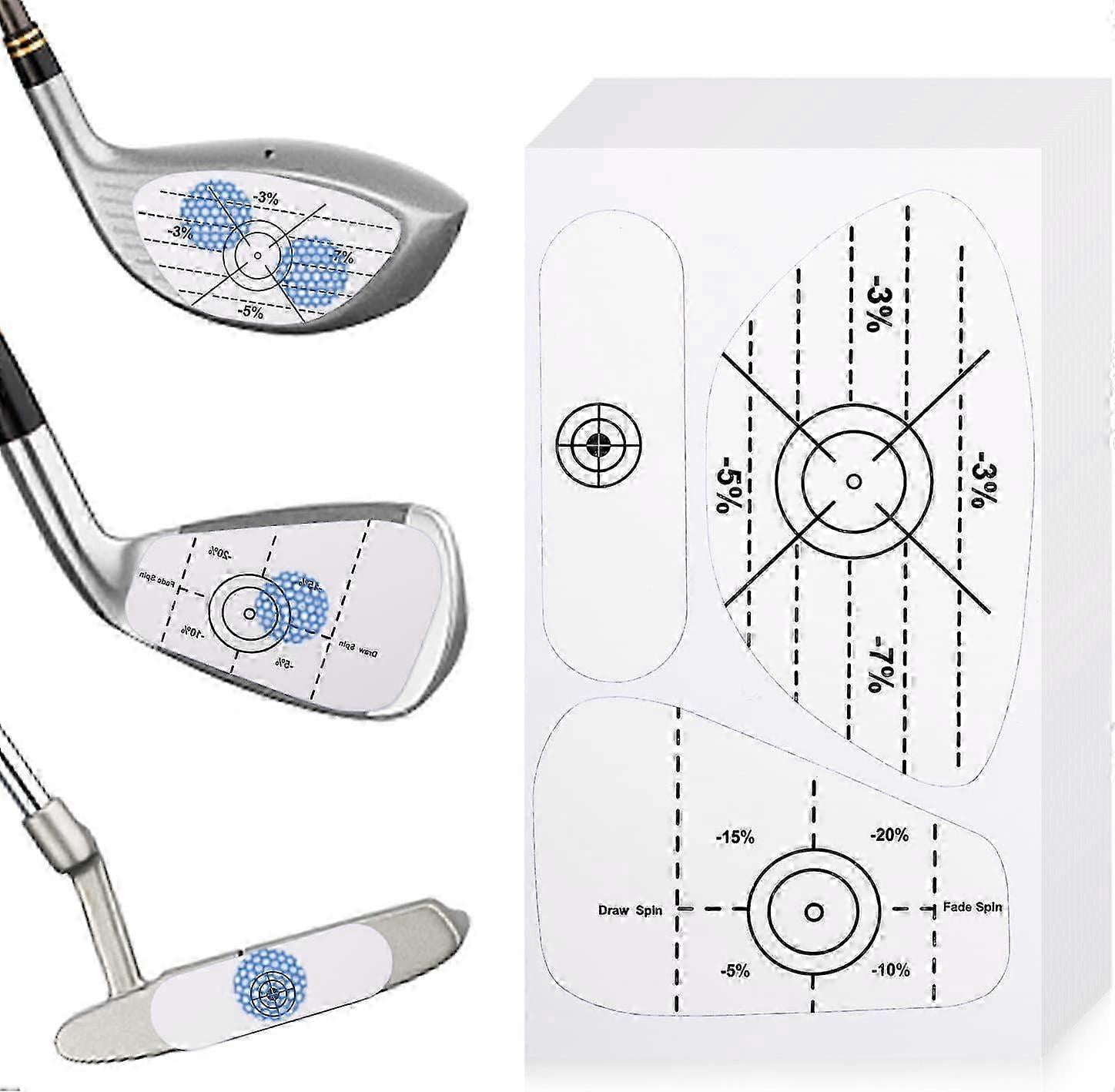 100-Piece Golf Impact Tape for Swing Training, Sweet Spot & Consistency ...
