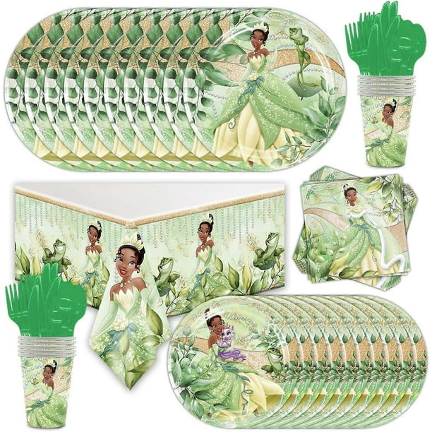 81Pcs Princess Birthday Party Decorations Green Princess Theme Birthday Party Decorations for Girls 1st 2nd Party Baby Shower Decorations Supplies