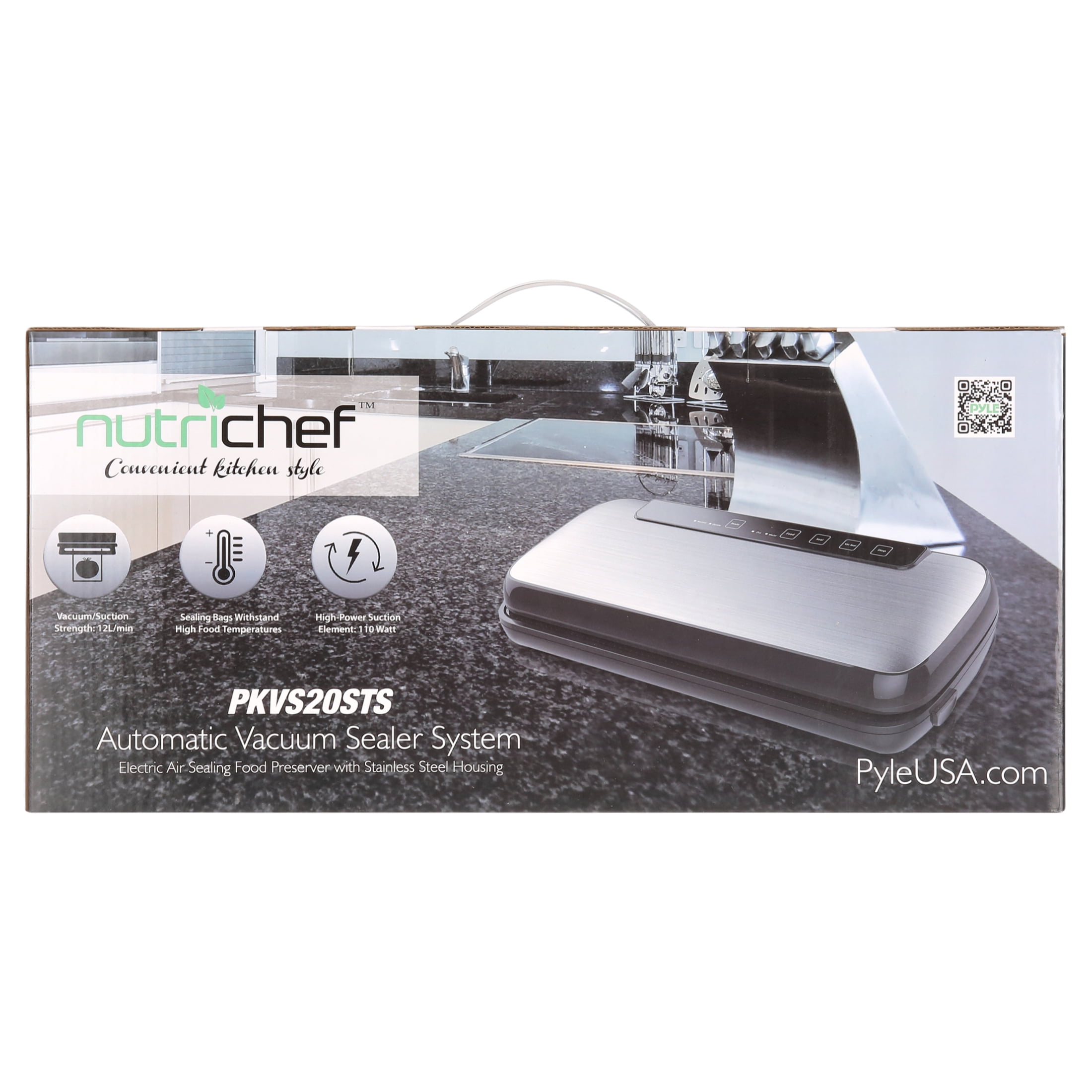 Nutrichef PKVS50STS Kitchen Pro Food Electric Vacuum Sealer Preserver System