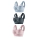 thumbnail image 1 of Conjunto de 3 sujetadores sin tirantes de encaje para mujer: costura lateral fina, ajustables, nailon/spandex, para todas las estaciones, 1 of 3