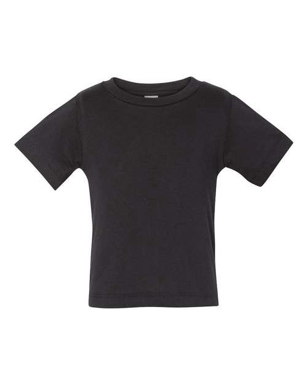 BELLA+CANVAS Toddler Short Sleeve Personalized T-Shirt, Create your own Designs, Black, 5T, Unisex