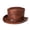 Brown, variant on Yihuala PU Pork Pie Hat Steampunk Hat Gay Top hat BowlerHat Magician Top Hat Steampunk Top Hat Magician Performed Hat