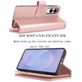 thumbnail image 3 of Galaxy S25 Edge Case,for Samsung Galaxy S25 Edge 6.7" Wallet Phone Case,Takfox PU Leather Magnetic Detachable Card Holders Shockproof Kickstand Protective [Flip Folio Cover] Rose Gold, 3 of 9