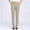 Khaki, variant on Color Loose Fit Straight Leg Pants, Elastic Waistband Casual Long Trousers, Women's Solid Color Loose-Fitting Straight-Leg Pants With Pockets On The Waistband Capris Full Length Pants
