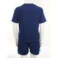 thumbnail image 4 of Hansber Kids Boys Soccer Jerseys Football Training Outfit Team Uniform Athletic Shirt with Shorts set Navy Blue S, 4 of 7