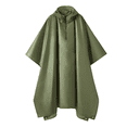 thumbnail image 1 of Capas Impermeable Poncho Para Hombre Mujer Dama Muy Duradero VERDDE MILITAR, 1 of 5