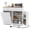 White, variant on Topbuy Trash Bin Cabinet Tilt Out Garbage Cabinet w/ Anti-Tipping Kit & Adjustable Shelves Gray