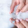 thumbnail image 6 of Rosec Jewels IGI Certified Lab Grown Diamond Solitaire Engagement Ring 3 Carat (E-VS1 Quality) - Princess Cut Diamond Ring, 925 Sterling Silver, US 4.00, 6 of 9