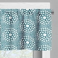 thumbnail image 3 of Ambesonne Abstract Window Valance, Repeating Graphic Circles, 54" X 12", Petrol Blue and White, 3 of 5