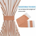 thumbnail image 4 of Boho Abstract Sun Door Curtains for Door Window, French Sidelight Front Back Door Curtains With Tieback, Modern Beige Sun Light Lines Kitchen Rod Pocket Drapes Panel, 54"x72", 4 of 5